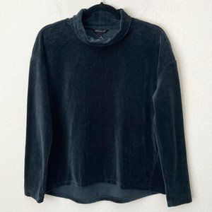 NEW Banana Republic Velvet Turtleneck Long Sleeve Top